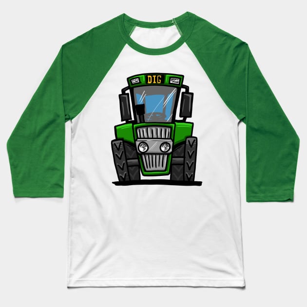 Tractor Baseball T-Shirt by y30man5